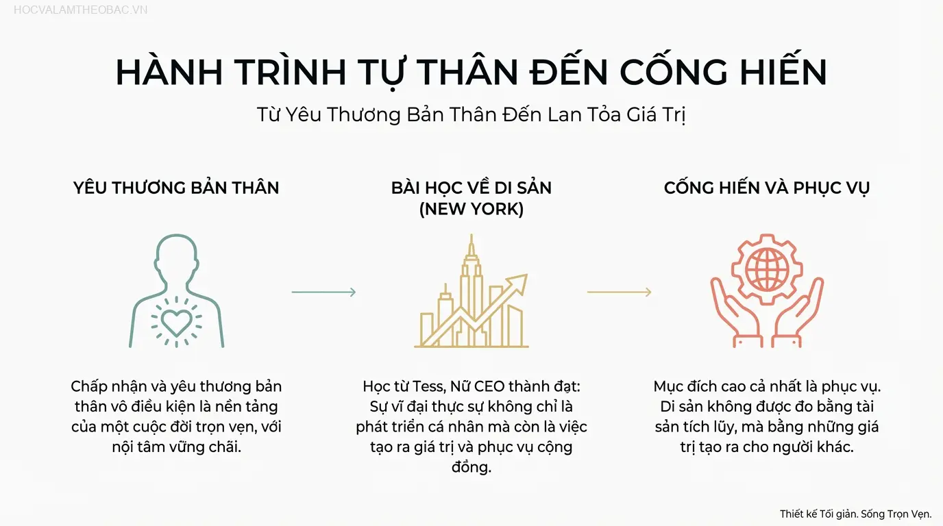 Bài học cuối cùng về sự cống hiến và để lại di sản được truyền tải bởi nữ CEO thành đạt giữa lòng New York năng động.