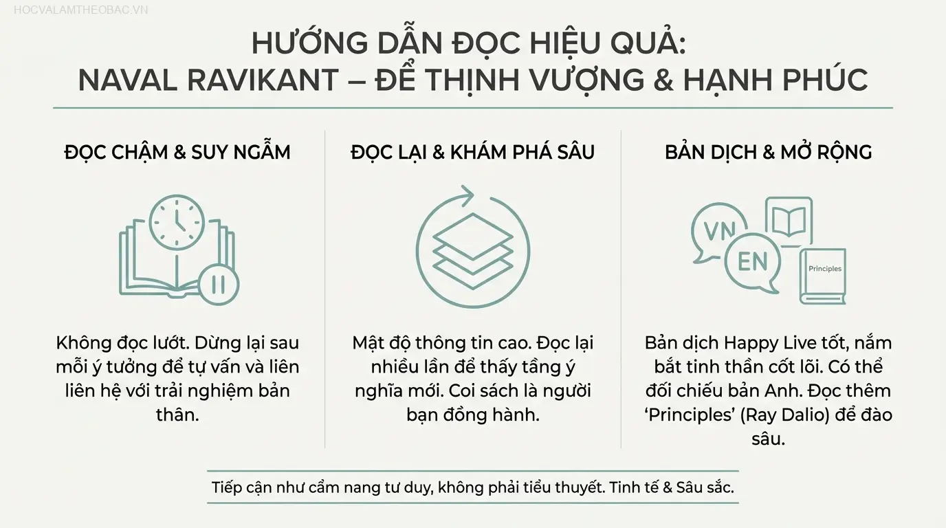 Để hấp thụ tối đa kiến thức từ sách, hãy đọc chậm, ghi chú và liên hệ với trải nghiệm của bản thân thay vì đọc lướt.