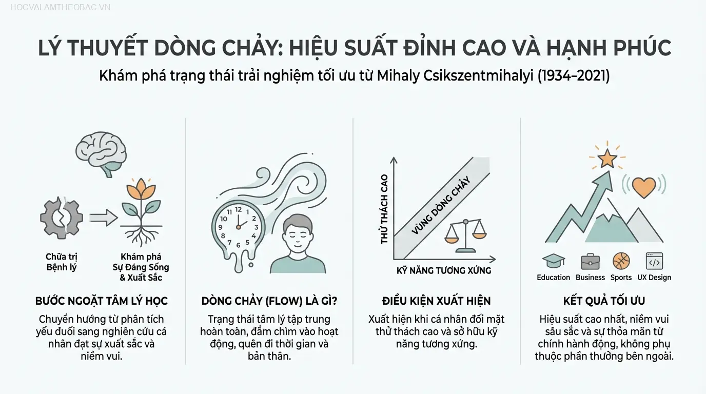 Mihaly Csikszentmihalyi (1934-2021), cha đẻ của lý thuyết “Dòng chảy” (Flow).