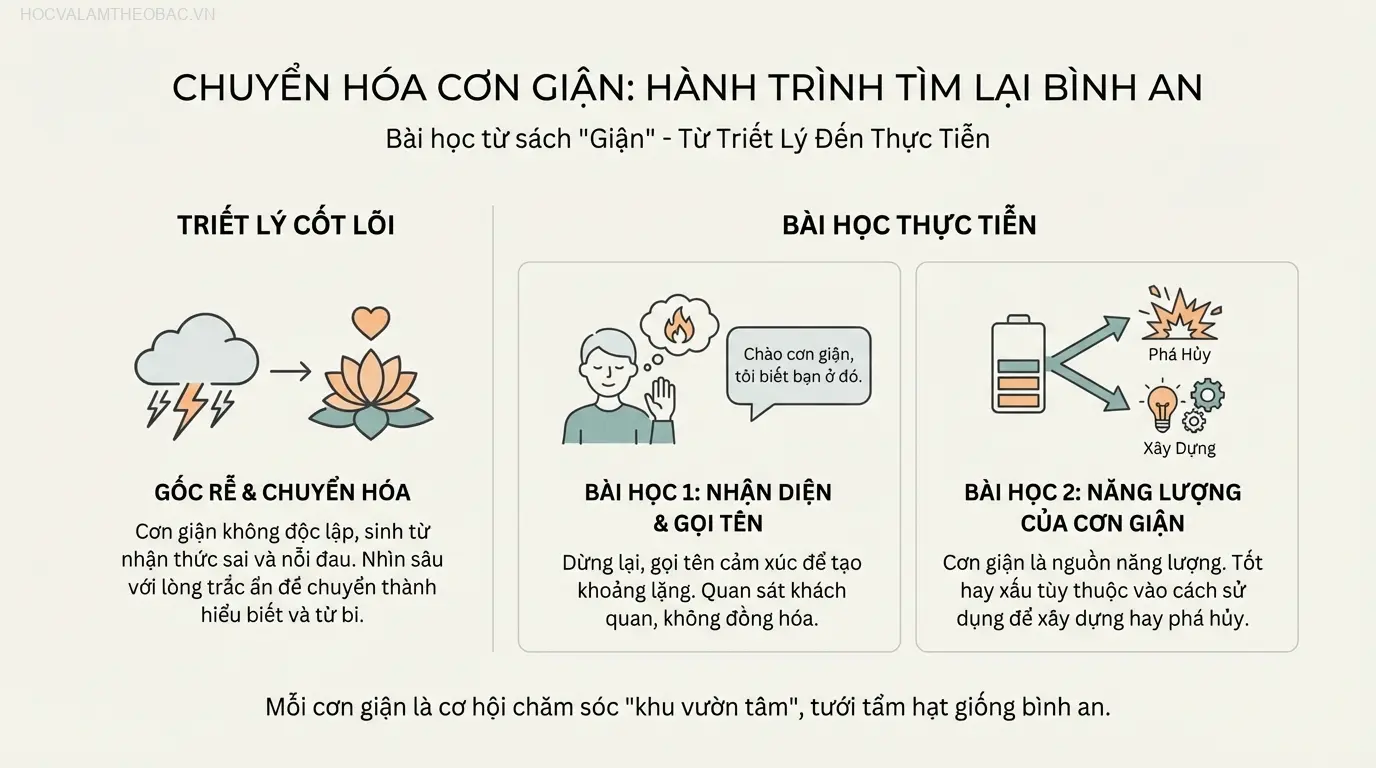 Mỗi cơn giận là một cơ hội để thực hành chăm sóc “khu vườn tâm”, tưới tẩm những hạt giống của bình an và yêu thương.