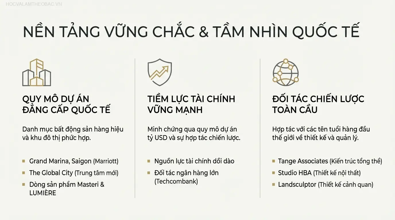 Uy tín của Masteri Centre Point được bảo chứng bởi Masterise Homes và mạng lưới đối tác quốc tế hàng đầu trong ngành.